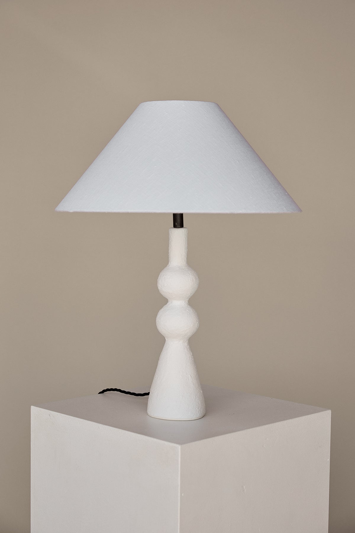 Bianca Table Lamp — Textural White