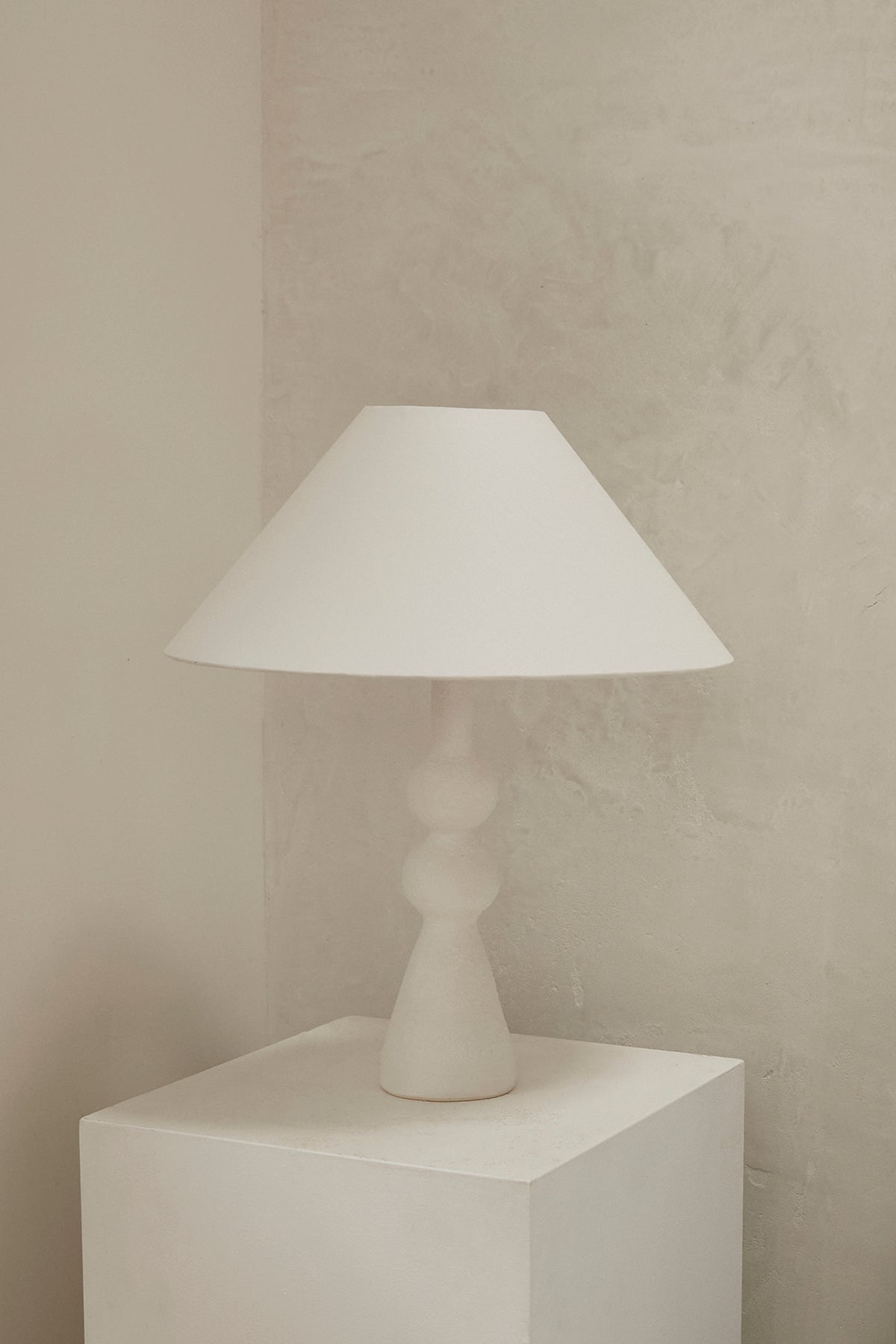 Bianca Table Lamp — Textural White
